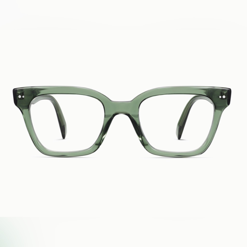 Warby Parker Olive Green Beale Square Women's Glasses